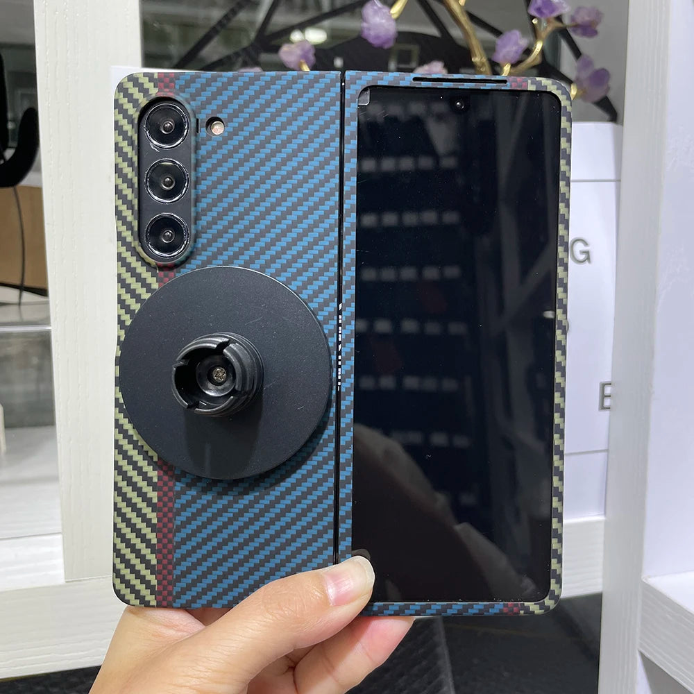 YTF Carbon Fiber Case For Samsung Galaxy Z Fold 5 - Premium Mobile Phone Cases from YTF-Carbon - Just $50! Shop now at Dressmycell.com YTF Carbon Fiber Case For Samsung Galaxy Z Fold 5 - Premium Mobile Phone Cases from YTF-Carbon - Just $50! Shop now at Dressmycell.com